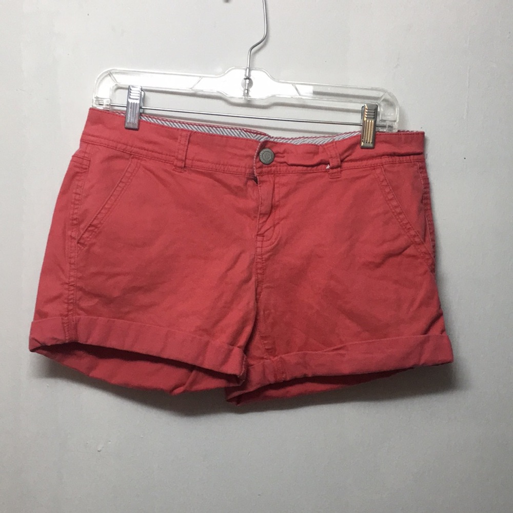 💚BOGO Aeropostale MIDI Twill Shorts-Coral: Size 8